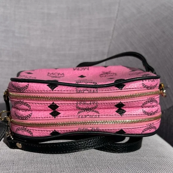 MCM Visetos Pink Crossbody Bag - Picture 5 of 14